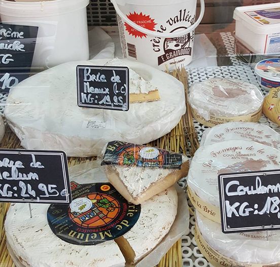 fromages et crèmes